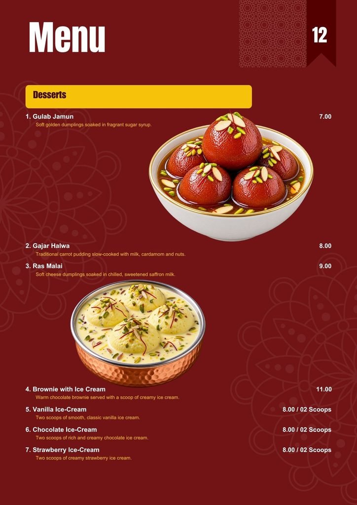 Menu 13